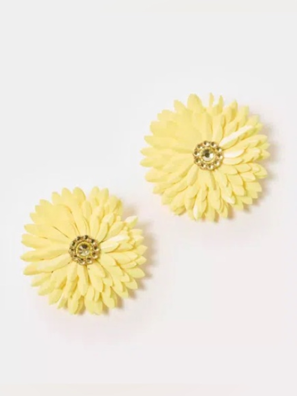 LILLY PULITZER Finch Yellow Slice of Sunshine Statement Earrings